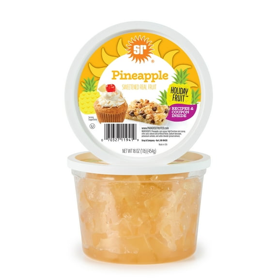 Sunripe Yellow Pineapple Wedge Glace 16oz