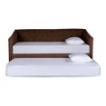 thumbnail image 2 of Cama Doble de Velvet Chocolate Makora Modelo Nigari, 2 of 8
