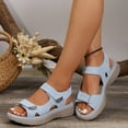 thumbnail image 2 of Dakaela Women's Walking Sport Sandals Athletic Comfort Open Toe Casual Hiking Summer Shoes Blue 6, 2 of 7