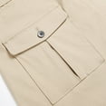 thumbnail image 4 of Iugvhana Leisure Work Pants for Men Straight Leg Daily Thin Slim Casual Business Pants Button Zipper Multi-Pocket Solid Regular Fit Trousers Khaki 30, 4 of 8