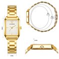 thumbnail image 5 of Watches for Women Luxury Ladies Quartz Wrist Watches with Stainless Steel Bracelet,Waterproof Square Ladies Watches Mother's Day Gifts for Women, 5 of 9