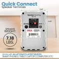 thumbnail image 5 of Pyle 500 Watt Bluetooth Indoor Outdoor Speakers Pair - Dual Waterproof 5.25 2-Way Full Range Speaker System w/ 1/2 High Compliance Polymer Tweeter  Home, Boat, Marine, Deck, Patio, Poolside White, 5 of 7