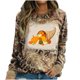 thumbnail image 2 of Ichuanyi liquidación moda para mujeres manga casual de manga redonda redonda de cuello estampado blusa tops blusa ICHUANYI WER202308214404, 2 of 5