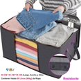 thumbnail image 3 of 10Pcs Cajas de Almacenamiento XL Grande - 90L Bolsa de Almacenamiento de Ropa de Gran Capacidad, Bolsa de Almacenamiento de Ropas, Tela Gruesa, Transparente, Organizador para Ropa, Edredones, 3 of 9