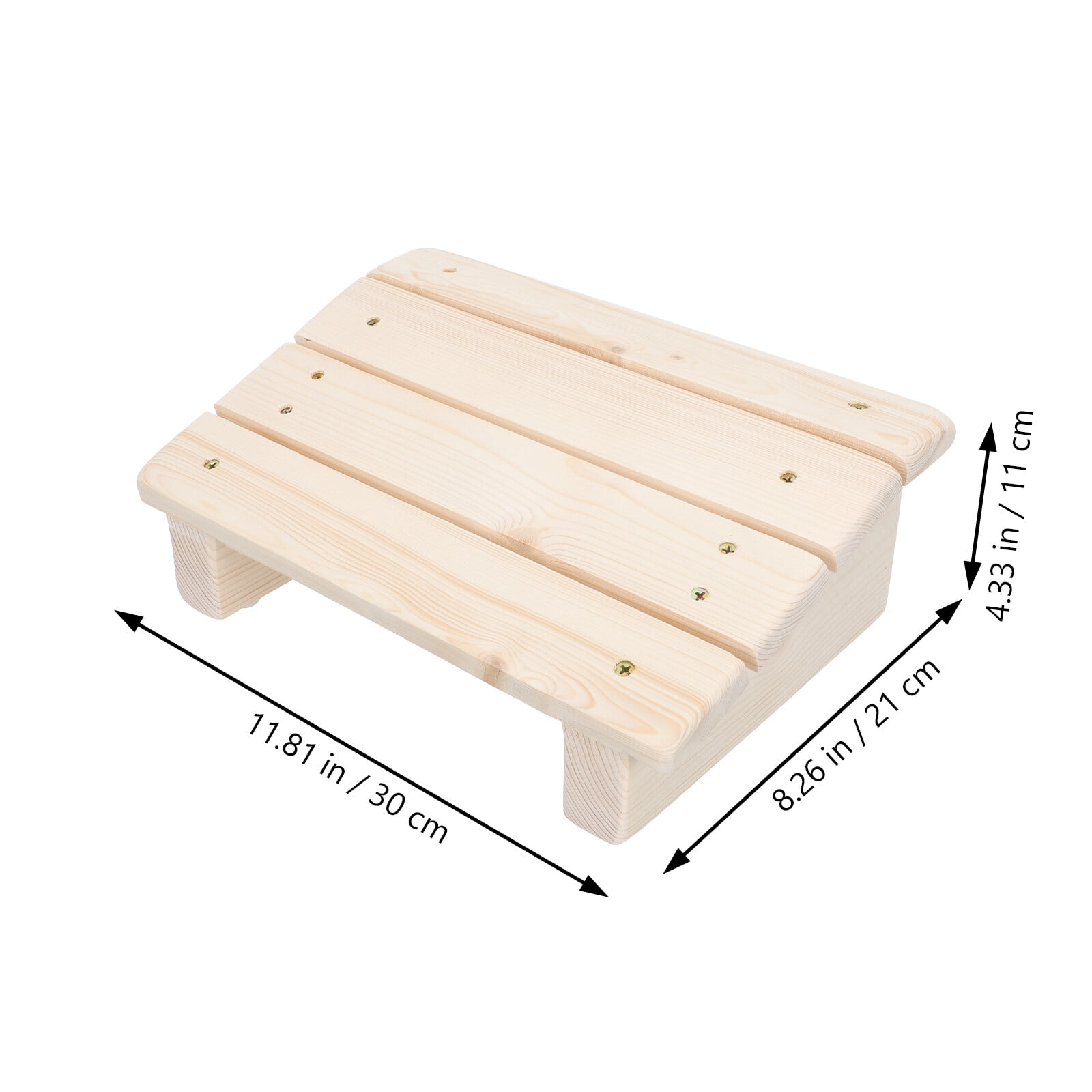 Ripeng Wooden Foot Rest for Under Desk at Work Ergonomic Foot Stool Under  Desk Slanted Office Foot Rest Quality Wood Foot Stool Portable Desk Stool