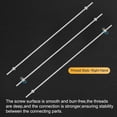 thumbnail image 4 of Uxcell 12-Pack Fully Threaded Rod, M4x350mm 304 Stainless Steel Right Hand Thread Bar Studs with Hex Nuts and Washers, 4 of 7