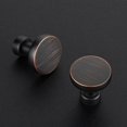 thumbnail image 2 of 25 Pack 1-1/6 Inch Soild Oil Rubbed Bronze Cabinet Knobs for Kitchen, Drawers Pulls for Dresser, Cabinet Hardware Oil Rubbed Bronze 25 Oil Rubbed Bronze 25, 2 of 5