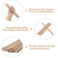thumbnail image 5 of 50Pcs Solid Wood Rod Wood Craft Rod 7.87x0.12 Inch Unfinished Natural Wood Rods Dowel Rod Hardwood Sticks Wooden Dowels for Crafts DIY Knitting Tapestry Home and Garden Decoration DIY, 5 of 8