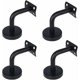 thumbnail image 1 of Soporte de barandilla de escalera para montaje en pared con soportes de pasamanos curvos de acero inoxidable de alta calidad para uso en interiores y exteriores, 1 of 1