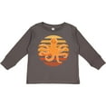 thumbnail image 3 of Inktastic Octopus Ocean Sunset Boys or Girls Long Sleeve Toddler T-Shirt, 3 of 5