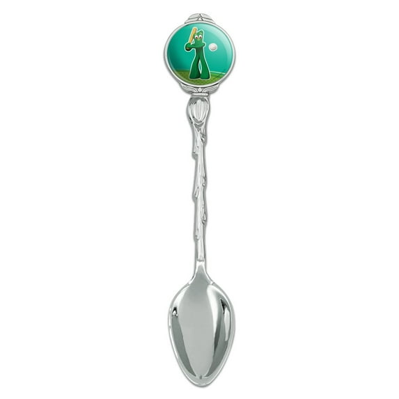 Baseball Player Gumby Novelty Collectible Demitasse Tea Coffee Spoon