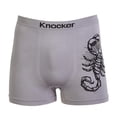 thumbnail image 4 of 6-Pack Men's Seamless Short Boxer Briefs Underwear, Scorpion Multi Color, 4 of 8