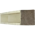 thumbnail image 4 of 4"H x 4"D x 72"W Sandblasted Faux Wood Fireplace Mantel, Persian Walnut, 4 of 13