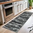 thumbnail image 6 of iOhouze Runner Rug 2x7 Kitchen Runner Rugs Non-Slip Washable Soft Print Distressed Carpet Runner for Entryway Bathroom Laundry Room Foyer, Black White Grey Green, 6 of 8