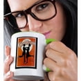 thumbnail image 2 of 3dRose, Vintage The Original Charleston Black and Orange Song Sheet Cover, 11oz Two-Tone Green Mug, 2 of 7