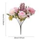thumbnail image 3 of Artificial Mixed Flower Bouquet With Rose Flower And Accents For Home Wedding And Table Decor, 3 of 6