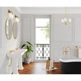thumbnail image 2 of Lynzie Collection Two-Light Brushed Gold Etched Opal Glass Modern Bath Vanity Light, 2 of 13