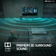 thumbnail image 2 of PHEANOO Barra de Sonido Compatible con【Dolby】, Barra de Sonido 2.1 CH con Subwoofer, Conectividad HDMI(ARC)/Bluetooth 5.0/Óptica/AUX – D6, 2 of 5