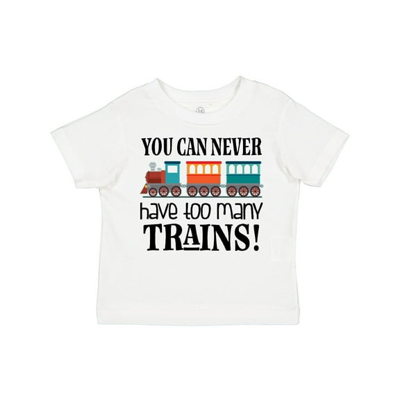 Inktastic Toy Train Never Have Too Many Trains Boys or Girls Toddler T-Shirt
