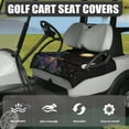 thumbnail image 2 of Binienty Crows Golf Cart Seat Cover Towel Blanket 2 Passenger Universal Golf Cart Seat Covers with Front Pockets Anti-Skid Easy to Install Golfcart Cushion Protector 52x32 Inch, 2 of 7