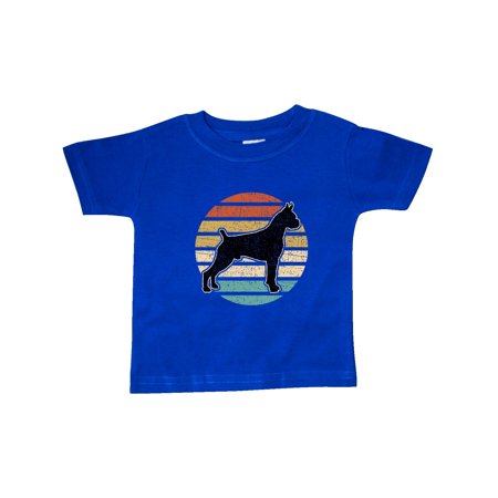 

Inktastic Boxer Dog Vintage Silhouette Gift Baby Boy or Baby Girl T-Shirt