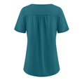 thumbnail image 6 of PATLOLLAV Plus Size Short Sleeve Tops,Womens Round Neck Solid Casual Shirts Lace Patchwork Blouses, 6 of 6