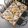 thumbnail image 3 of PVC Tablecloth ,Heavy Duty Vinyl Tablecloth with Flannel Backing for Kitchen Party Picnic Dining Spring Summer Indoor & Outdoor (Pumpkin, 60X84 Inch), 3 of 6