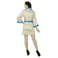 thumbnail image 3 of Bimba Femmes Beige Satin Robe Courte Robe Demoiselle d'Honneur Robes de Mariée Cadeau Coverup, 3 of 9