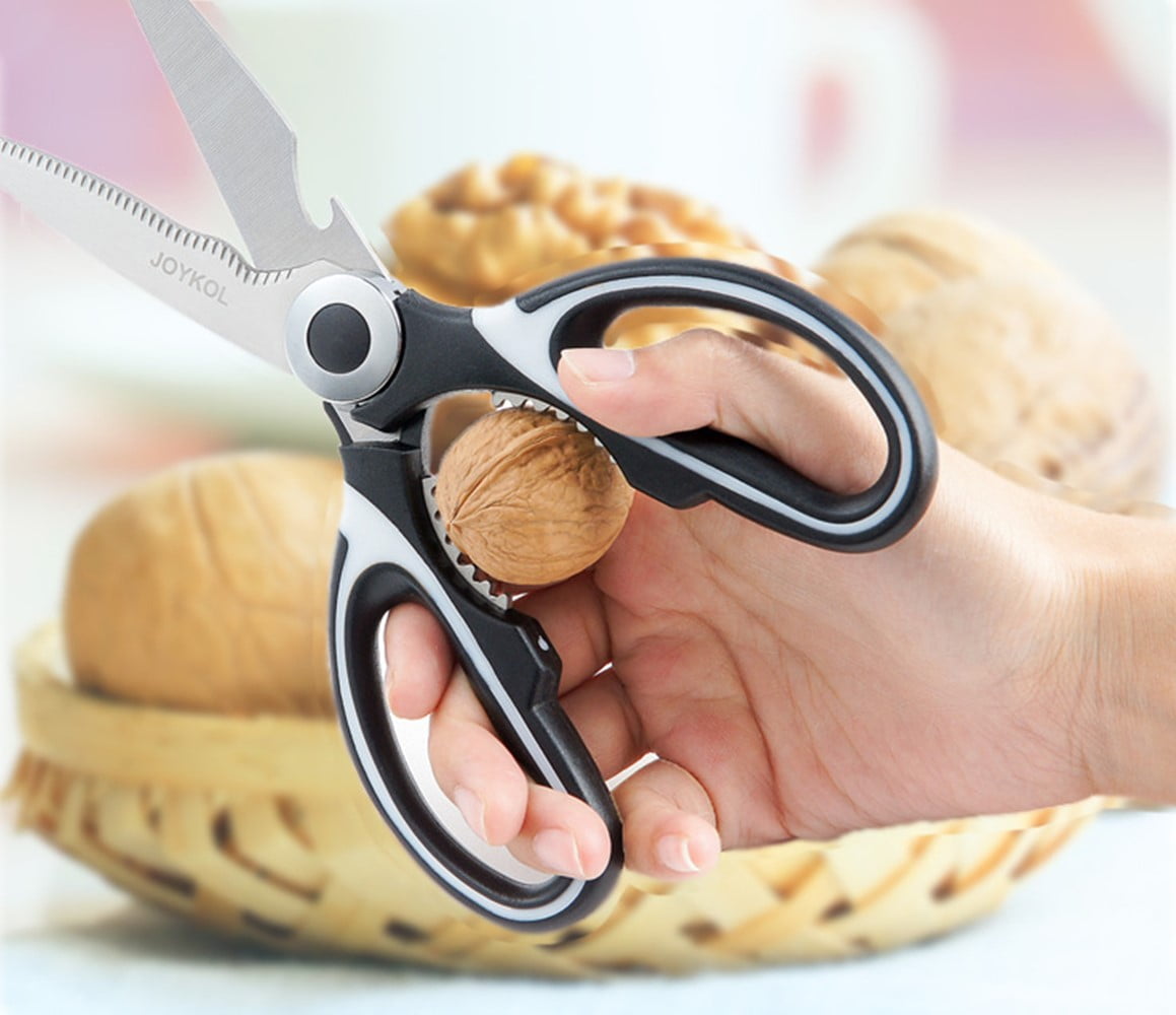JunJia Kitchen Scissors,Kitchen Shears,Office Scissors, Food Scissors,  Multipurpose Stainless Steel Sharp Cooking Scissors for Chicken, Poultry,  Fish