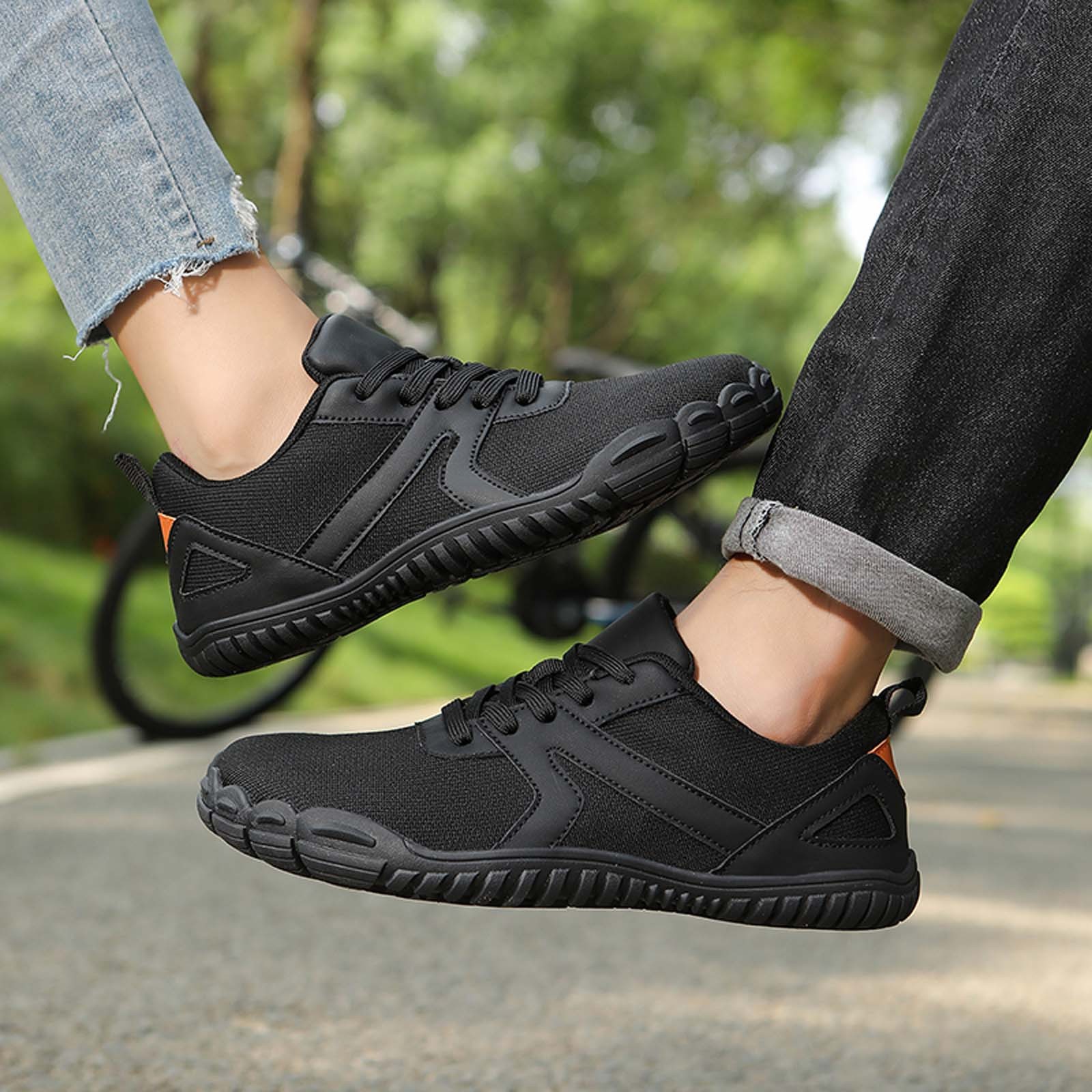 Women's Barefoot Shoes Slip-On Sneakers Wide Toe Box Minimalist Shoes for Walking Hiking Trail Running