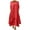 Red, variant on 2026 ! Womens asdoklhq Womens Plus Size Dresses Under $15Women's Plus Size Round-Neck Solid Long Dress Helf Sleeve Buttons Dress