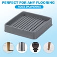 thumbnail image 6 of Uxcell Square Rubber Furniture Pads Non Slip Caster Cups Anti Skid Floor Protectors for Furniture Feet Bed Couch Chair Grey 2.5"x2.5", 6 of 7