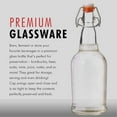 thumbnail image 3 of Kitchen Lux Swing Top Glass Bottle Empty Bottles for Drinks, Kombucha, Wine, Beer and More, 16 Oz 4 Pieces, 3 of 7