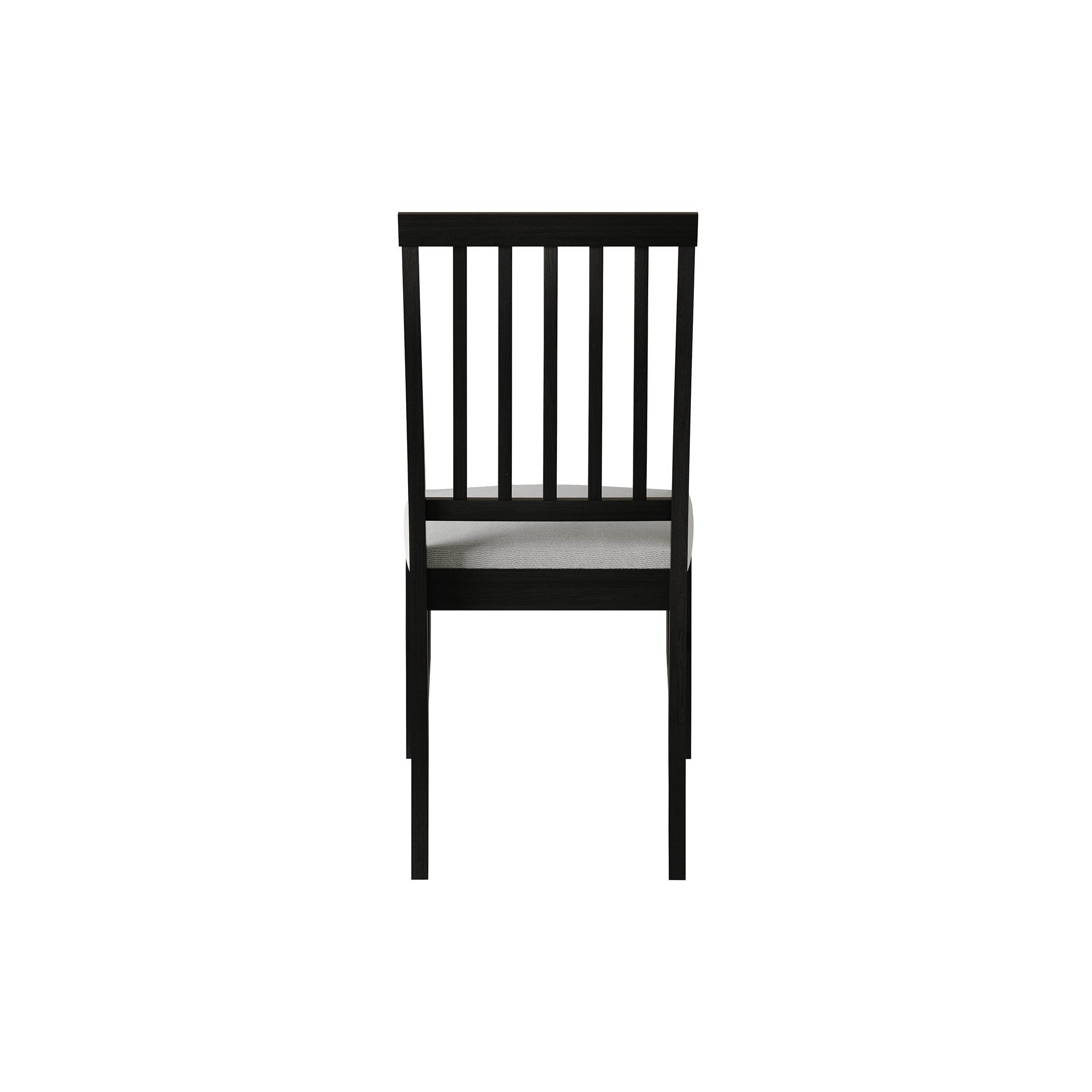 Castle Place Heritage Vertical Wooden Dining Chairs, Black, Set of 2