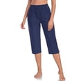 thumbnail image 7 of RELLECIGA Women's High Waisted Swim Capris Pants Long Board Shorts Beach Pants with Briefs, 7 of 7