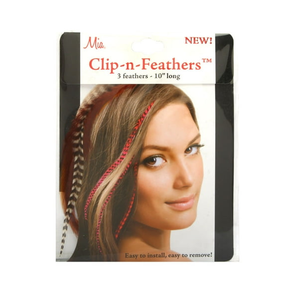 Mia Clip-In-Feathers Ginger