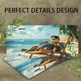 thumbnail image 4 of Relaxing Turtle on Beach Funny Personalized License Plate Rust-proof Stainless Steel Metal License Plate Suitable For Men And Women 12.2" x 6.2", 4 of 7