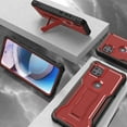 thumbnail image 2 of ExoGuard For Motorola One 5G Ace Case, Phone Case with Screen Protector and Kickstand (Red), 2 of 7