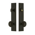 thumbnail image 5 of Grandeur 840097 Carre Solid Brass Tall Plate Single Cylinder Keyed Entry Set - Nickel, 5 of 6