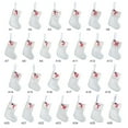 thumbnail image 2 of Xmarks Christmas Stocking with 26 Letter, Initial Embroidered Mini Cute Christmas Stockings Cotton Cord with White Super Soft Plush Cuffs Christmas Decorations, 2 of 10