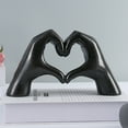 thumbnail image 7 of Sunjoy Tech Hand Gesture Statue Eye-catching Unique Resin Heart Shape Sculpture Ornament for Living Room Wedding Decoration, 7 of 7