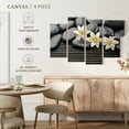 thumbnail image 5 of Elephant Stock Zen Stones And Flowers Wall Art - Horizontal Multi Panel Canvas - Hallway Wall Decor - Wellness Multi Panel - Black And Gray Decor - 43" x 27", 5 of 8