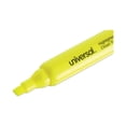 thumbnail image 4 of Universal Desk Highlighters, Chisel Tip, Fluorescent Yellow, 36/Pack -UNV08866, 4 of 8