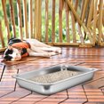 thumbnail image 5 of LOLIPPYY Large Stainless Steel Rectangular Cat Litter Box with Low Edge for Easy Access, 5 of 7