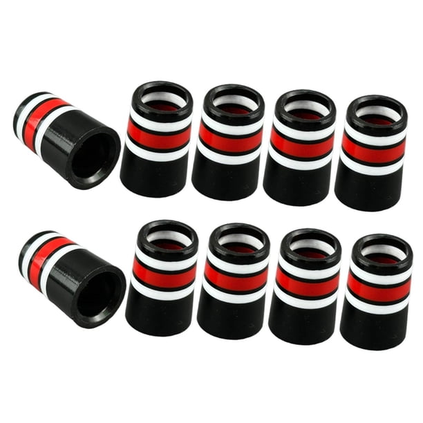 Virolas de plástico para palos de golf, reemplazo de cubierta de varilla para bricolaje, accesorios de golf para 37 Blanco Rojo