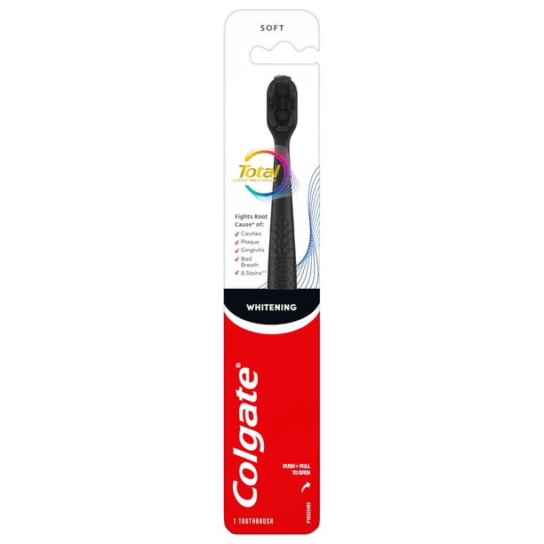 Cepillo de dientes Colgate Total Active Prevention cerdas suaves con carbón