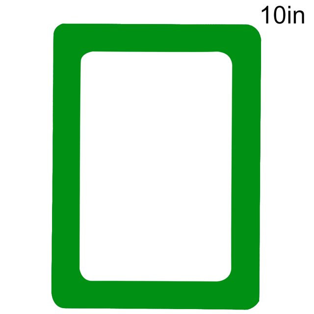 Etiqueta engomada del marco de la pared de la foto Etiqueta engomada removible del arte de la foto del marco de la foto del PVC de 2 capas para el refrigerador de la sala de estar, verde, 10 " Yuarrent LF0072-20B