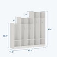 thumbnail image 2 of Classroom Coat Locker with 9 Cubbies, 5-Section Daycare Storage Organizer with 10 Hooks for School, Nursery, Kindergarten & Home Entryway, 2 of 8