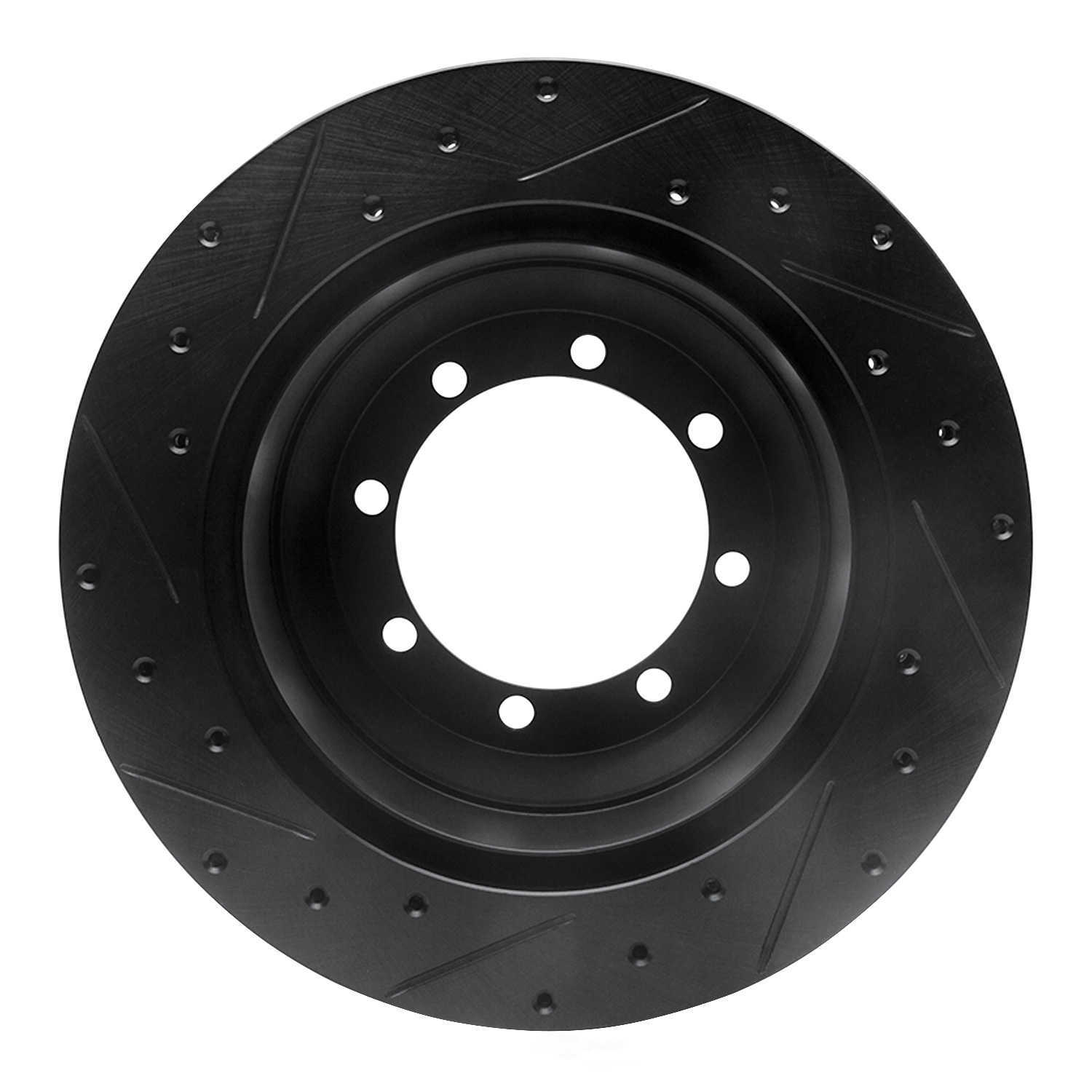 Dynamic Friction Company 633-54160R DFC Brake Rotor - Drilled And Slotted - Black