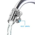 thumbnail image 5 of TOP-MAX Plastic Shower Arm Diverter Valve Adapter Connector Faucet Nozzle (Rubber Washers Included), 5 of 7